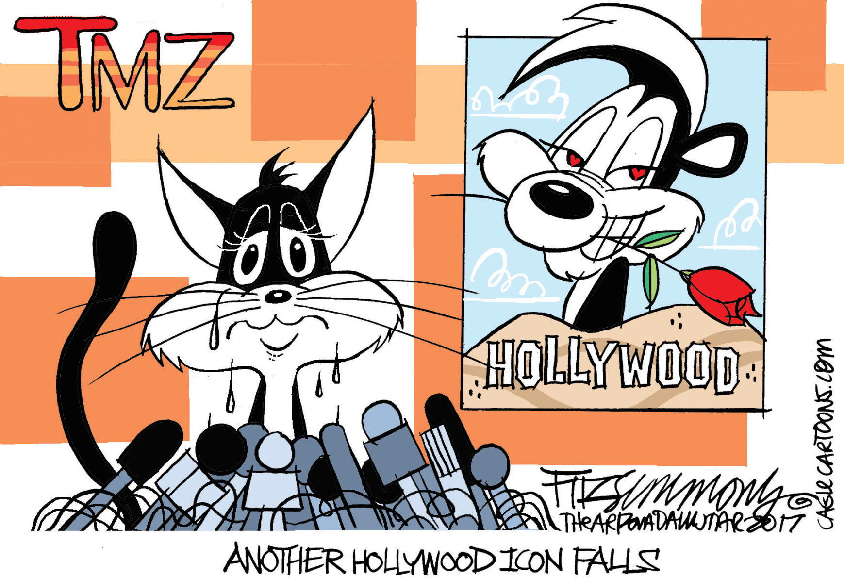 Daily Fitz Cartoon: Harrassed